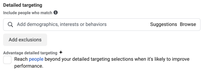 Advantage Detailed Targeting